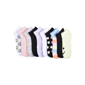 No Boundaries Nobo 10pk Low Cut Socks